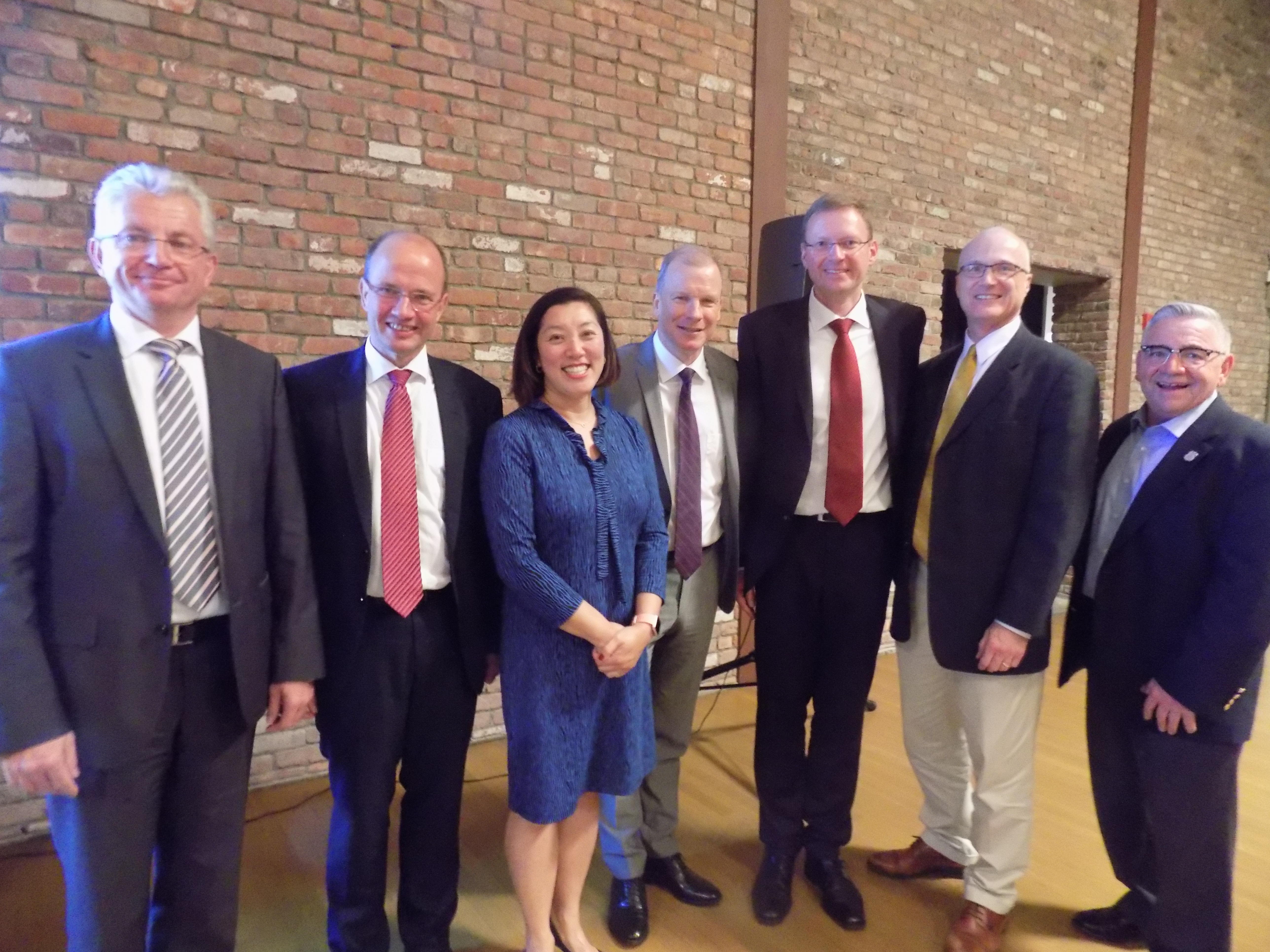 30th Anniversary Picture of Max Earth, Jurgen Biffar, Sarah Lee, Thomas Schneck, Michael Berger and Randy Casale